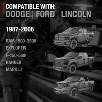 1987-2008 Dodge Ram Tailgate Hinge Insert Kit, 4-Piece Set, Driver Side and Passenger Side