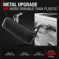 Ford Ranger Tailgate Handle, Upgraded Metal - Smooth Black, Plastic Housing - Smooth Tailgate Handle
