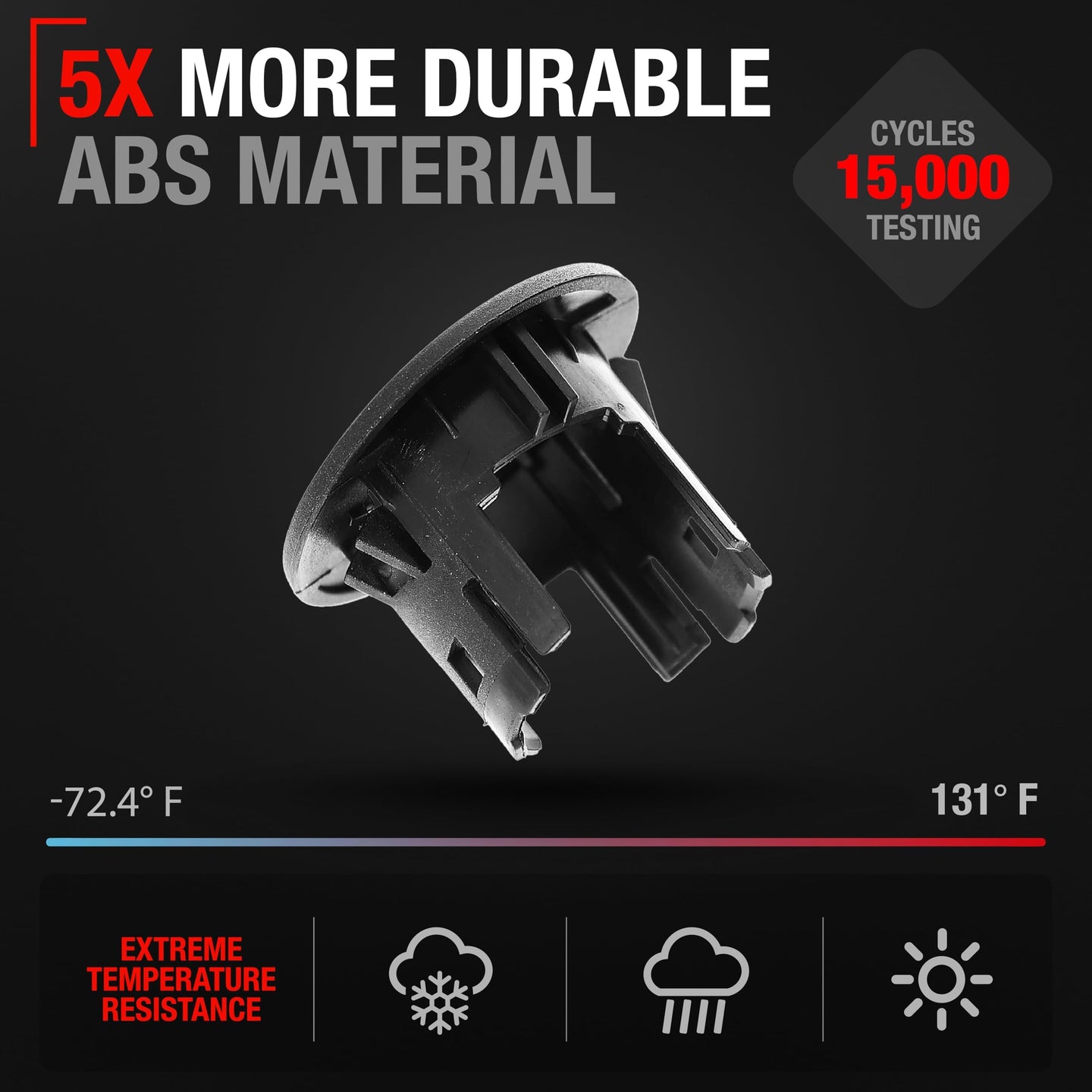 2020-2022 Ford F-250 F-350 Super Duty Crew Cab Extended Cab Parking Sensors Housing Bezel, Exterior Rear Driver Side - Rear Bumper Parking Aid Sensor Bezel