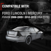 2006-2012 Ford Fusion Mercury Milan Lincoln MKZ Interior Rear Passenger Door Handle Replacement - All Chrome Plastic - Rear Passenger Handle