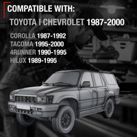 Toyota Corolla Tacoma Pickup 4Runner Geo Prizm Interior Driver Door Handle - Front & Rear - Brown - Plastic - Brown,Driver Door Handle