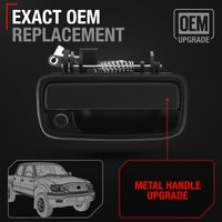 Toyota Tacoma Exterior Front Passenger Door Handle - Upgraded Metal - Textured Black - Passenger Handle (Metal)