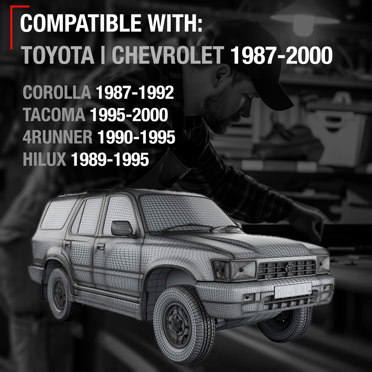 1988-2000 Toyota Corolla 4Runner Pickup Tacoma Geo Prizm Interior Front and Rear Passenger Door Handle - Brown Plastic - Brown,Passenger Door Handle