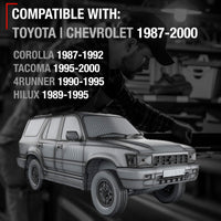 1988-2000 Toyota Corolla 4Runner Pickup Tacoma Geo Prizm Interior Front and Rear Passenger Door Handle - Brown Plastic - Brown,Passenger Door Handle