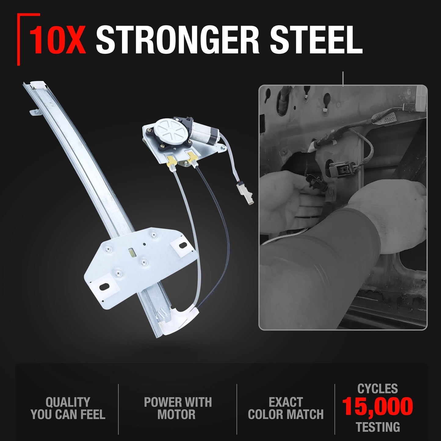 2002-2007 Jeep Liberty Power Window Regulator with Motor Assembly Front Driver Side - Driver Side Regulator