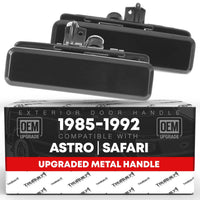 1985-1992 Chevrolet Astro GMC Safari 1990-1996 Pontiac Trans Sport Oldsmobile Silhouette Lumina Exterior Front Driver & Passenger Door Handle - Metal - Driver + Passenger Front Handle