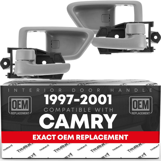 1997-2001 Toyota Camry Interior Front or Rear Driver and Passenger Door Handle - Gray Sage Plastic - Front or Rear, Driver or Passenger Handle - Set