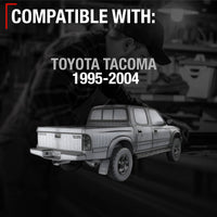 1995-2012 Toyota Tacoma Hilux Exterior Front Passenger Door Handle Replacement - Modern Chrome Lever Plastic - Front Passenger Door Handle
