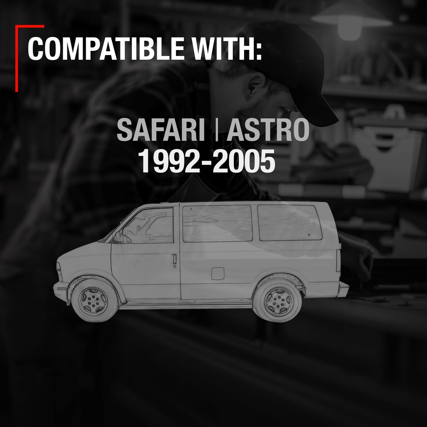 1992-2005 Chevrolet Astro GMC Safari Exterior Front Driver Door Handle - Smooth Metal - Driver Front Handle