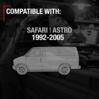 1992-2005 Chevrolet Astro GMC Safari Exterior Front Driver Door Handle - Smooth Metal - Driver Front Handle