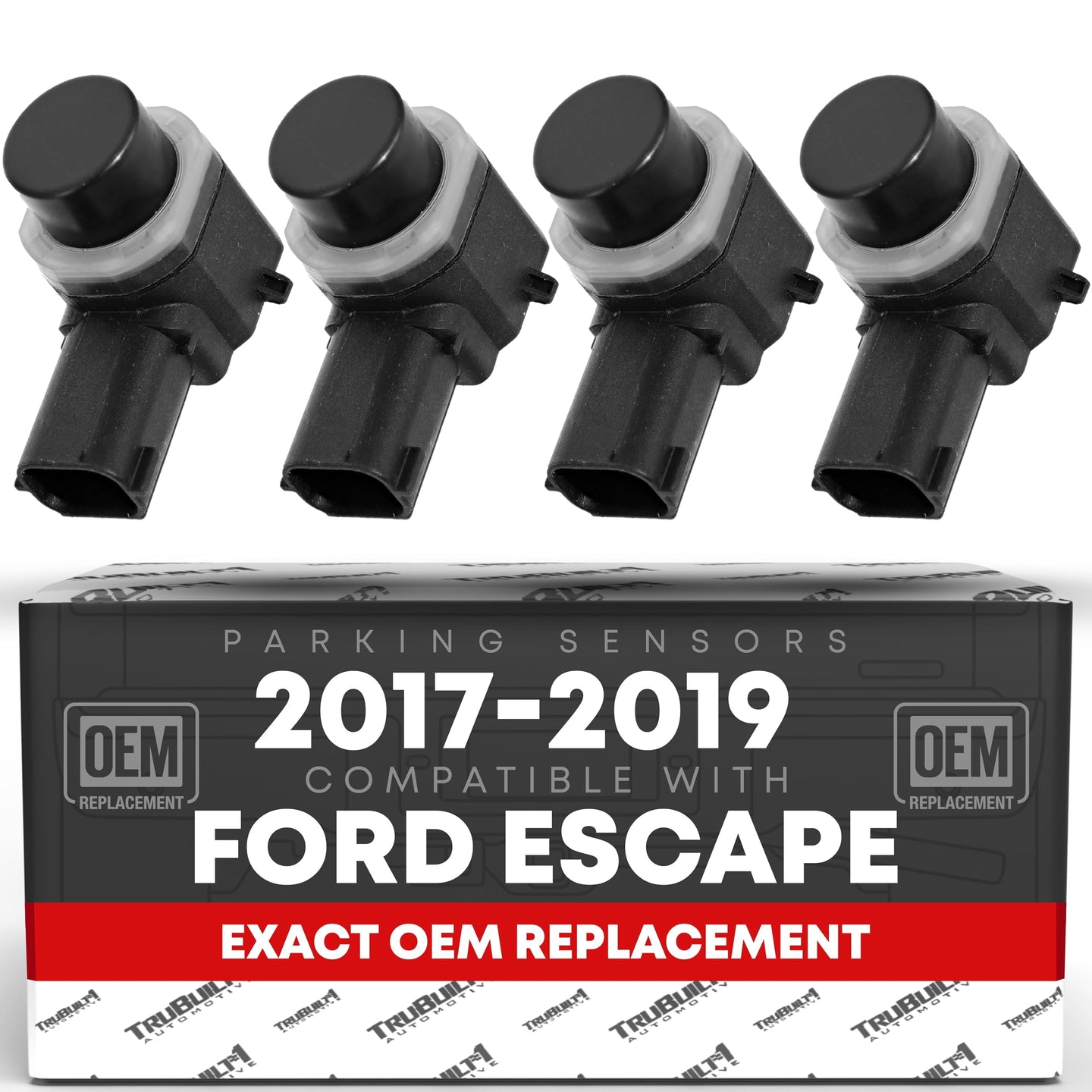 2017-2019 Ford Escape Car Parking Sensors 4 Pieces - Front or Rear Bumper Backup Reverse Parking Assist Kit