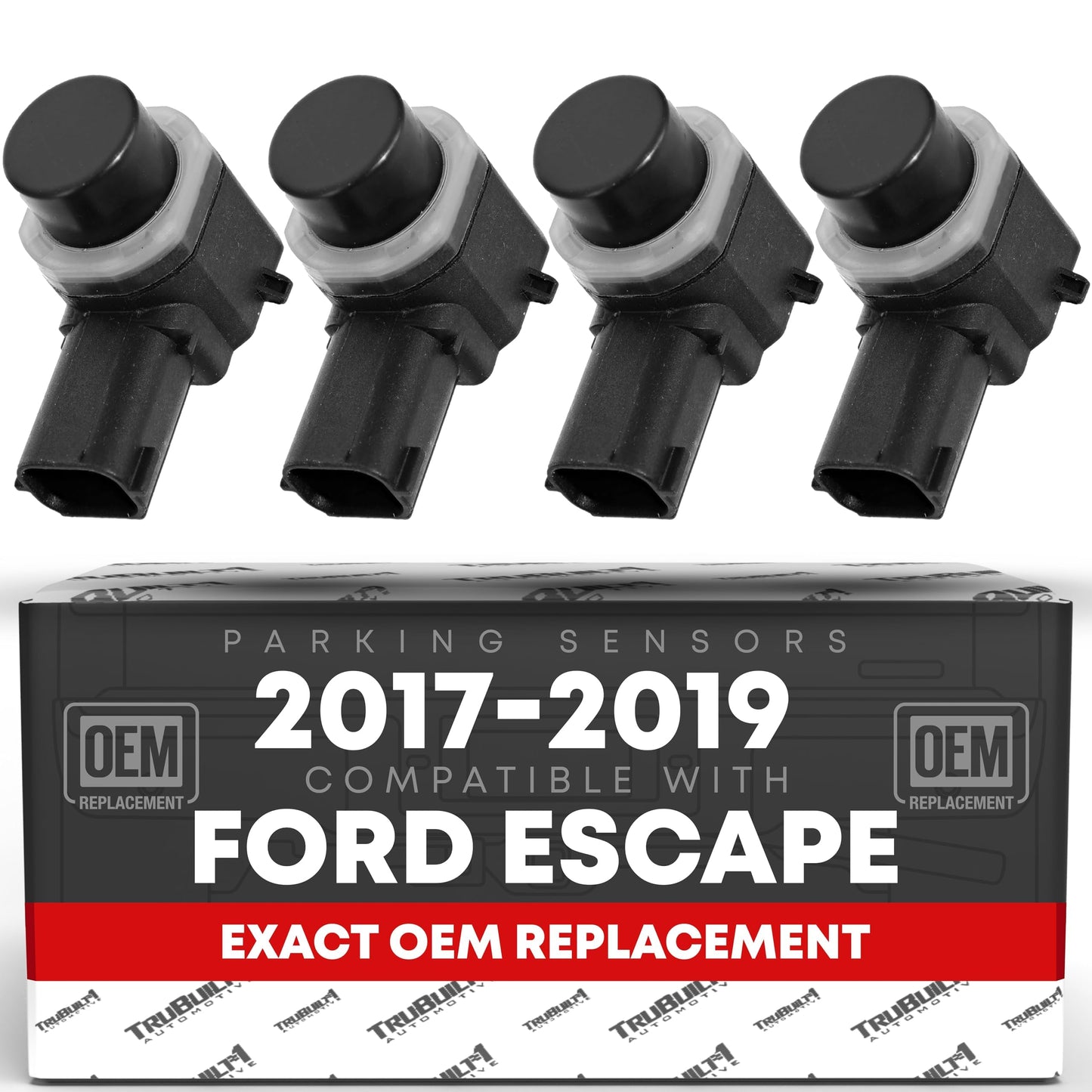 2017-2019 Ford Escape Car Parking Sensors 4 Pieces - Front or Rear Bumper Backup Reverse Parking Assist Kit