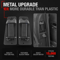 1999-2007 Chevrolet Silverado GMC Sierra Extended Cab Rear Door Handle Set - Metal Upgrade - Left + Right Side Ext Cab Handle (Metal)