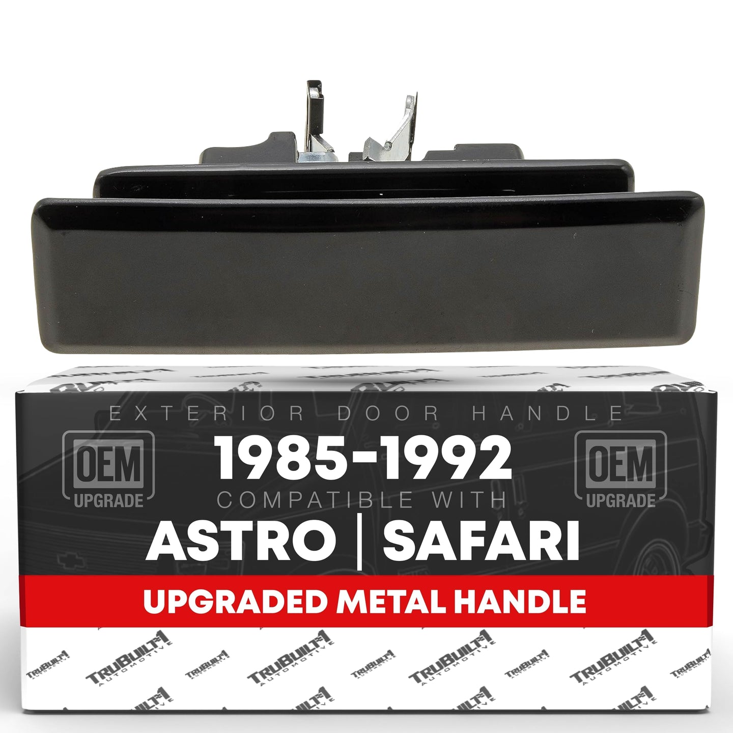Chevrolet Astro GMC Safari Pontiac Trans Sport Exterior Rear Sliding Door Handle - Upgraded Metal - Driver + Passenger Sliding Handle