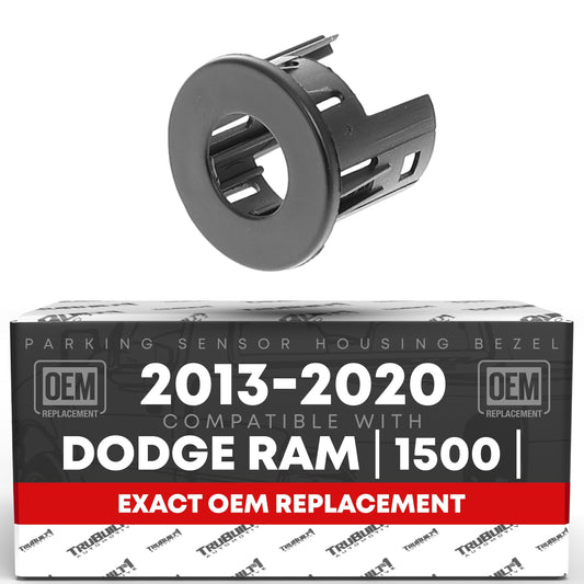 Dodge Ram Parking Sensor Bezels - Front Driver & Passenger Side Bumper Bezel Set for Parking Sensors