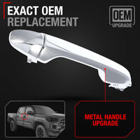 2016-2020 Toyota Tacoma Exterior Front Passenger Door Handle & Cover, All Chrome - Front Passenger Side Handle