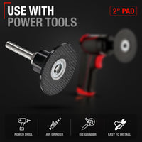 3M ROLOC Scotch-Brite Brand Discs 2-inch Conditioning Disc Pad Holder Assembly, Pack of 5 - 1/4'' Shank - Speed-Lok TR Quick-Change - ROLOC Pad 2" - 5 Pack