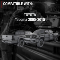 Toyota Tacoma Tailgate Cable Set - 12.5" Rear Support Cables, Durable Metal Straps