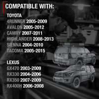 Toyota Tacoma Lexus GX470 Front Passenger Door Handle - All Chrome, Exterior Metal Upgrade - Front Passenger Side Handle