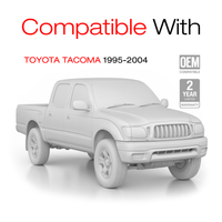 1995-2004 Toyota Tacoma Exterior Front Passenger Door Handle Replacement - Upgraded Metal Textured Black - Passenger Handle (Metal)