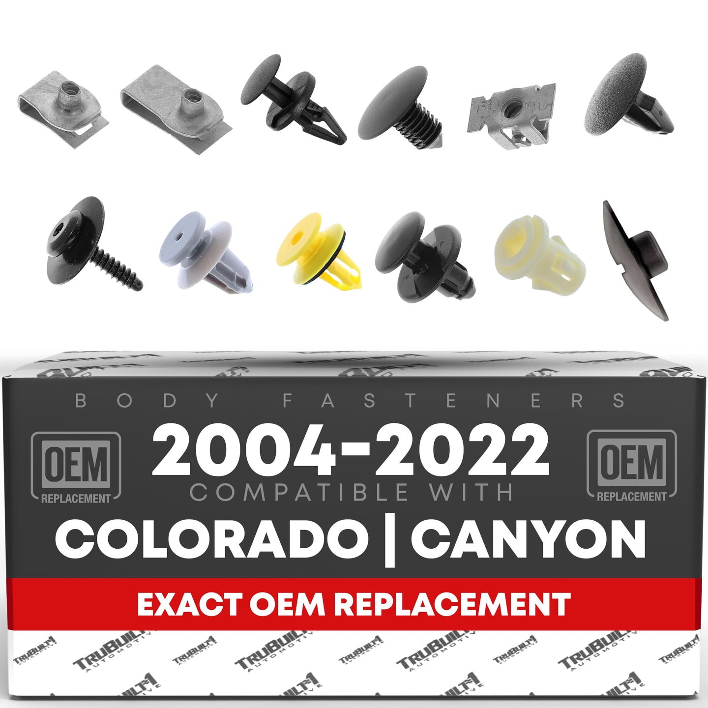 2004-2012 Chevrolet Colorado GMC Canyon Body Fastener Kit - Bumper Grille Fender Door Trim Wheel Opening