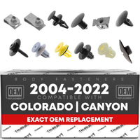 2004-2012 Chevrolet Colorado GMC Canyon Body Fastener Kit - Bumper Grille Fender Door Trim Wheel Opening