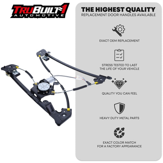 2004-2008 Ford F-150 Ford Lobo Lincoln Mark LT Power Window Regulator with Motor Assembly Front Driver Side - Regular and Crew Cab Models
