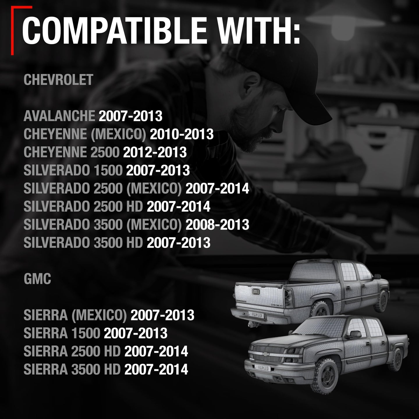 2007-2013 Chevrolet Silverado 1500 2500 3500, Avalanche; 2007-2013 GMC Sierra 1500 2500 3500 Interior Front Driver Door Handle - Textured Black, Plastic - Front/Rear Driver Side Door Handle