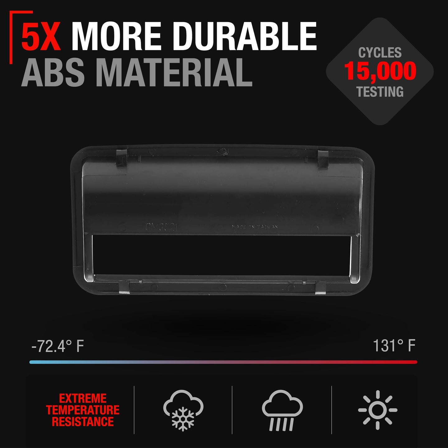 1988-2002 Chevrolet C1500 K1500 C2500 C3500 K2500 K3500 GMC C1500 K1500 C2500 C3500 K2500 K3500 Tailgate Bezel - Textured Black - Bezel