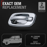 Chevy Silverado Suburban Rear Driver Door Handle - All Chrome - 1999-2006 - Rear Driver Side