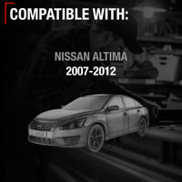 Nissan Altima Driver Side Mirror - Smooth Black, Power Adjust, Flat Glass, Non-Foldable Replacement - Driver Side Mirror