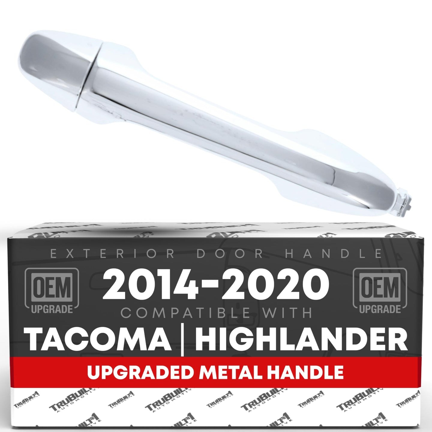 Toyota Highlander Tacoma Front Passenger Door Handle - All Chrome Finish, Exterior Replacement - Front Passenger Side Handle