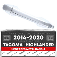 Toyota Highlander Tacoma Front Passenger Door Handle - All Chrome Finish, Exterior Replacement - Front Passenger Side Handle
