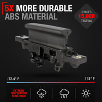 2014-2024 Ford Transit 2015-2019 Ford F-150 Interior Passenger Sliding Door Handle Replacement - Textured Black Plastic - Interior Sliding Door Handle