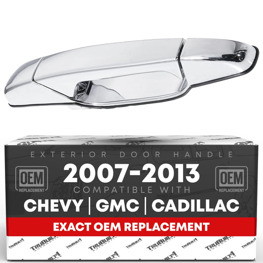 Exterior Front Passenger Door Handle - Compatible with 2007-2013 Chevrolet Avalanche, 07-14 Silverado 1500, 2500, 3500, Suburban, Tahoe; 07-14 GMC Sierra 1500, 2500, 3500, Yukon XL - OEM 22738722 - Front Right Passenger Side