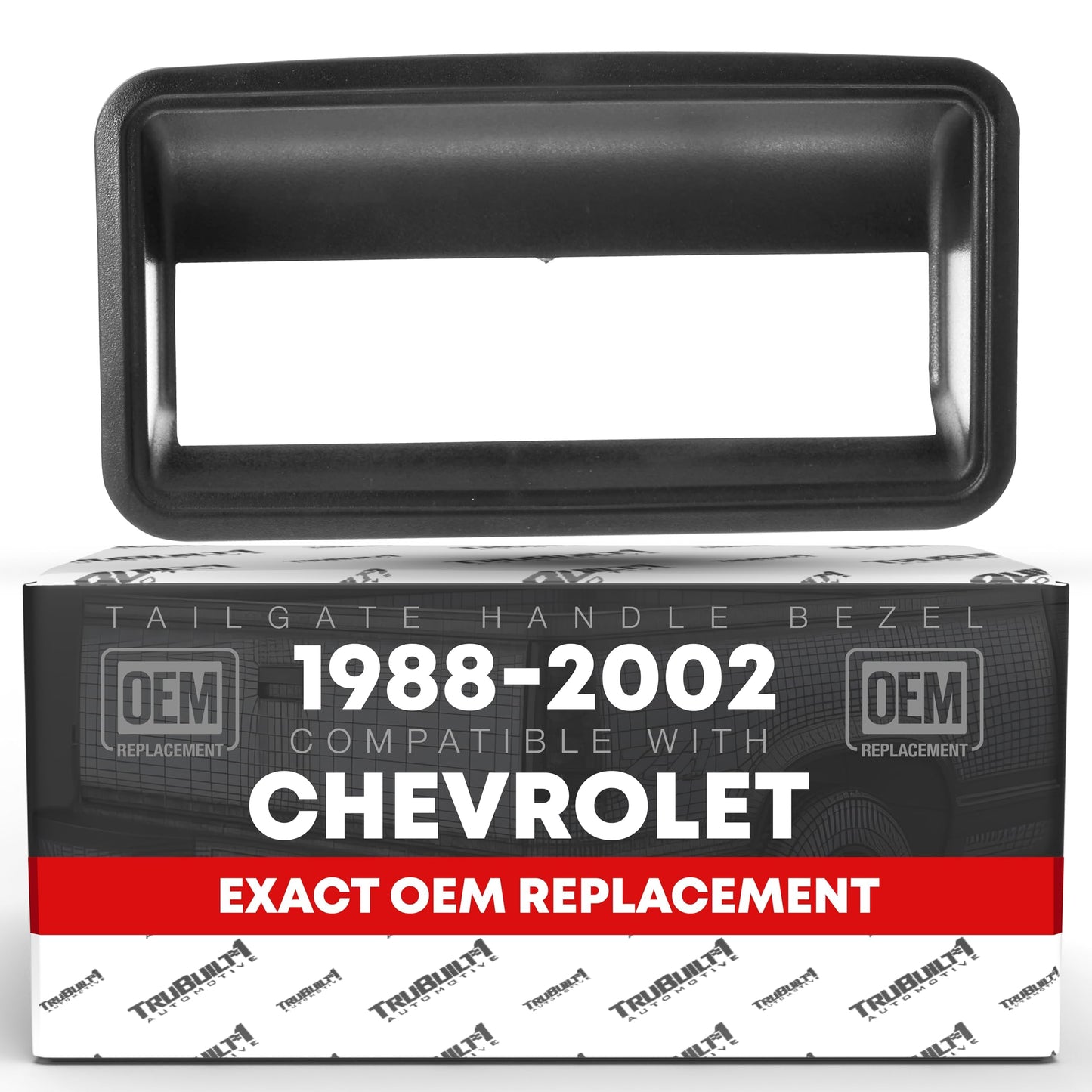1988-2002 Chevrolet C1500 K1500 C2500 C3500 K2500 K3500 GMC C1500 K1500 C2500 C3500 K2500 K3500 Tailgate Bezel - Textured Black - Bezel