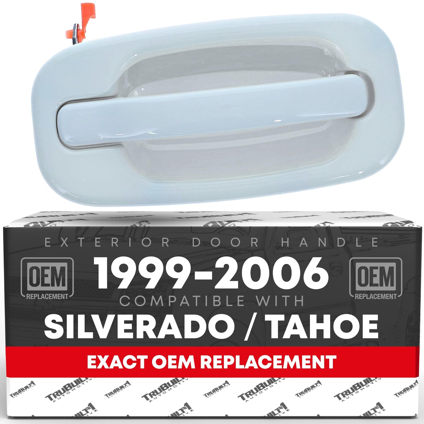 1999-2006 Chevrolet Silverado Suburban Tahoe GMC Sierra Yukon Exterior Front Passenger Door Handle - Olympic White - Front Passenger Door Handle