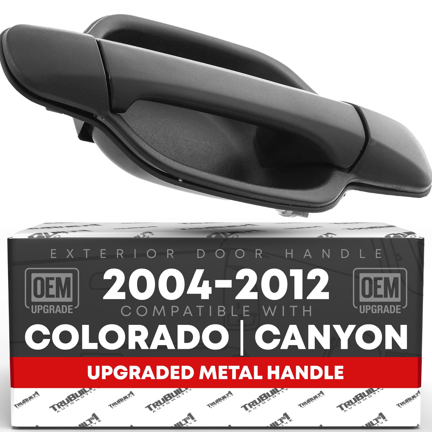 Chevrolet Colorado Front Passenger Door Handle - Textured Black Finish, Direct Fit for GMC Canyon - Front Passenger Handle without Keyhole