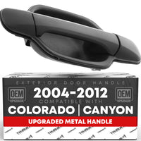 Chevrolet Colorado Front Passenger Door Handle - Textured Black Finish, Direct Fit for GMC Canyon - Front Passenger Handle without Keyhole