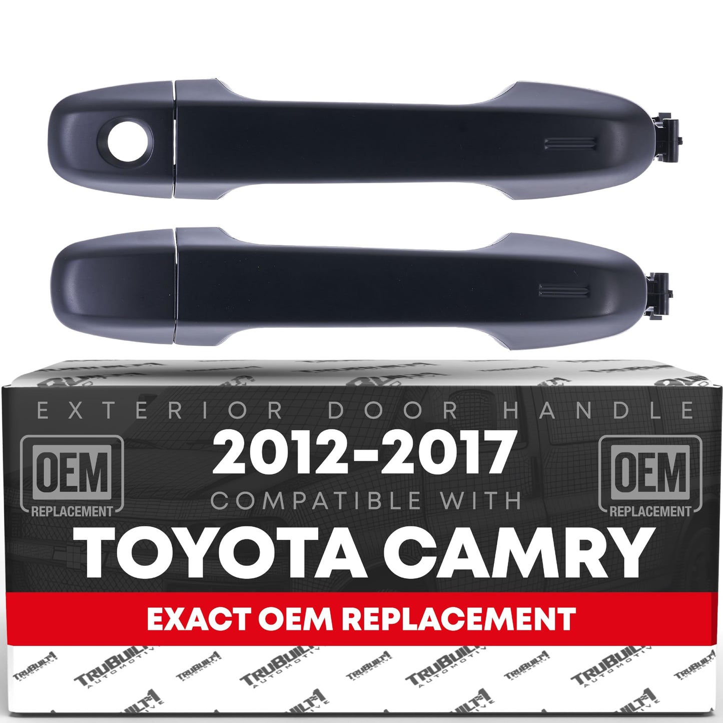 2012-2020 Toyota Yaris Prius C Camry Auris 86 C-HR Subaru BRZ Scion FR-S iM Exterior Front Driver and Passenger Door Handle - Primed Black - Front Driver & Passenger Door Handle