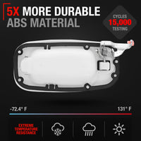 Exterior Rear Passenger Door Handle - Compatible with 1999-2006 Chevrolet Silverado, Suburban, Tahoe; 1999-2006 GMC Sierra, Yukon - Olympic White - OEM 15029900-GAZ - Rear Passenger Door Handle