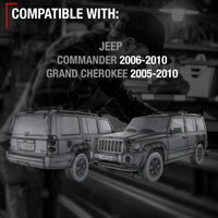 2006-2010 Jeep Commander; 2005-2010 Jeep Grand Cherokee Exterior Rear Driver Door Handle, Upgraded Metal - All Chrome - Rear Driver Side Handle