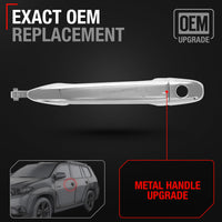 2005-2015 Toyota Tacoma Exterior Front Driver or Passenger Door Handle, All Chrome w/ Keyhole - Front Driver or Passenger Handle