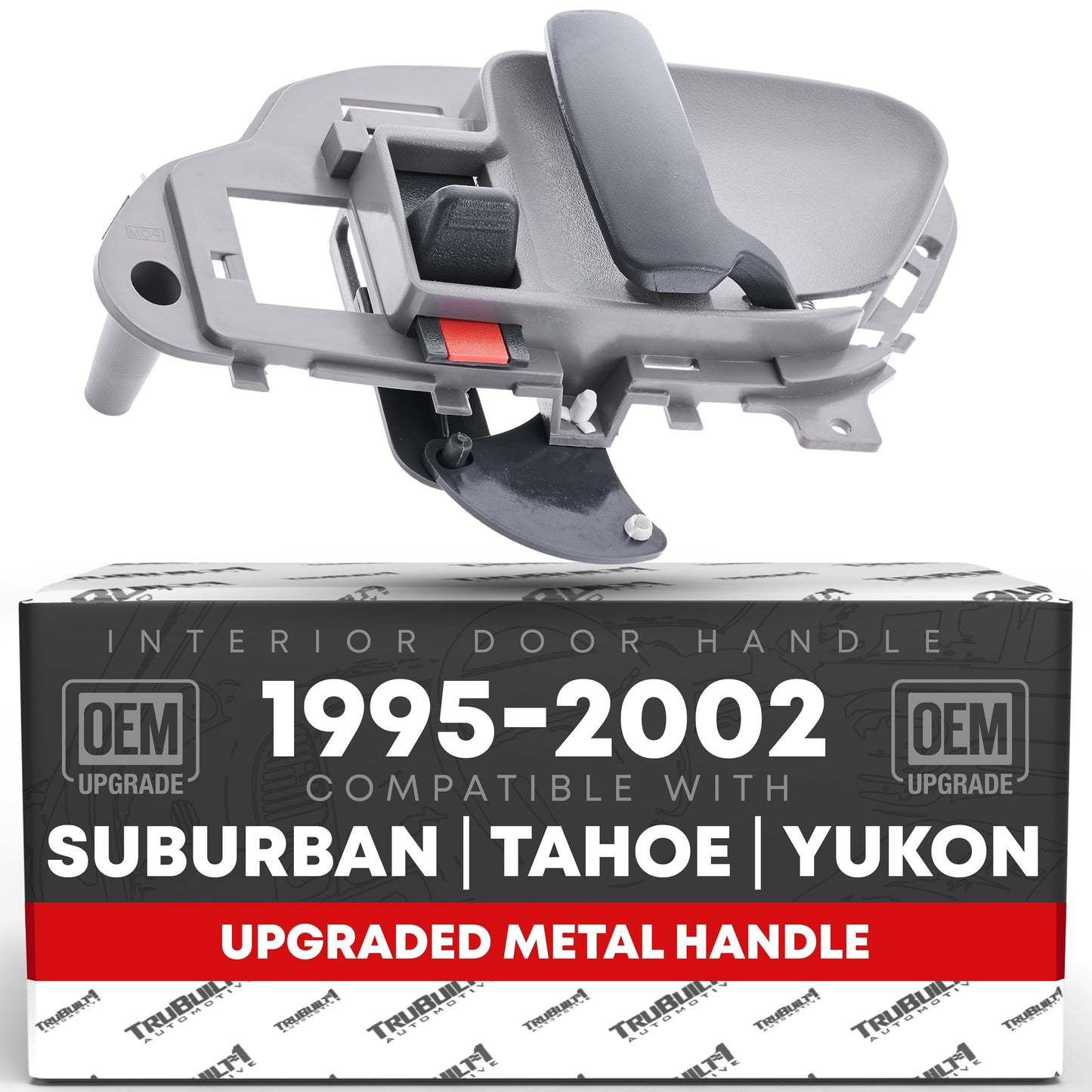 Chevy GMC C/K Suburban Interior Passenger Door Handle - Upgraded Metal - Gray - 1995-2002 - Front & Rear Right Side