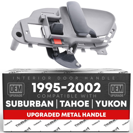 Chevy GMC C/K Suburban Interior Passenger Door Handle - Upgraded Metal - Gray - 1995-2002 - Front & Rear Right Side