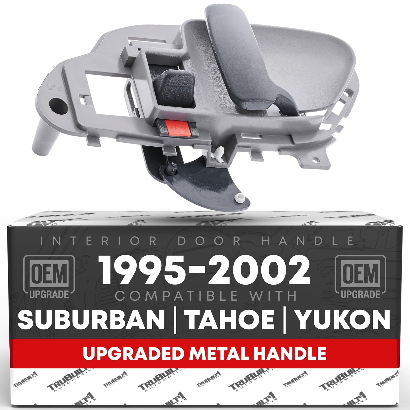 1995-2002 Chevrolet GMC C1500 K1500 Suburban C2500 K2500 Suburban C3500 K3500 C5500 Interior Front or Rear Passenger Door Handle Upgraded Metal - Gray - Front & Rear Right Side
