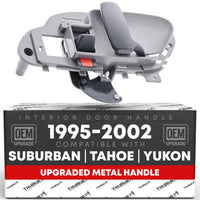 1995-2002 Chevrolet GMC C1500 K1500 Suburban C2500 K2500 Suburban C3500 K3500 C5500 Interior Front or Rear Passenger Door Handle Upgraded Metal - Gray - Front & Rear Right Side