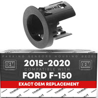 2015-2020 Ford F-150 Parking Sensors Housing Bezel, Rear Driver Side - Rear Bumper Parking Aid Sensor Bezel, Plastic