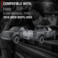 Tailgate Handle Latch Replacement, Upgraded Metal - Compatible with 2018 (New Body) - 2024 Ford F-150 - Exterior Tailgate Assembly, Textured Black w/ Keyhole, Camera Hole - OEM JL3Z-9943400-EB - Texture Tailgate Handle