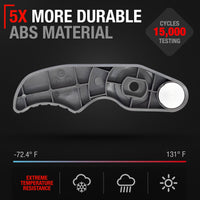 2015-2023 Ford Transit Interior Rear Driver Door Handle and Tailgate Back Door Replacement - Textured Black Plastic - Interior Hinged Tailgate Door